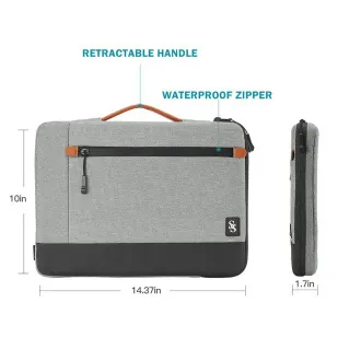 Geantă laptop Seine Scene Dijon Sleeve 13.6" - gri