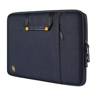 Geantă laptop Seine Scene Nantes cu mânecă 16" - neagră