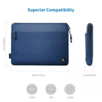 Geantă laptop Seine Scene Valence sleeve 13.6'' - albastră