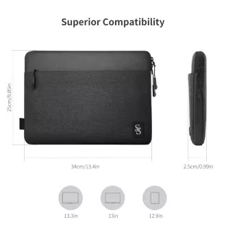 Geantă laptop Seine Scene Valence de 14'' - neagră