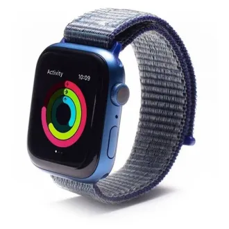Curea spate ZAGG GEAR4 pentru Apple Watch 45/44/42mm, albastră