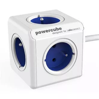 Prelungirea prizei. PowerCube EXTENDED, albastru, 5 prize, cablu de 1,5 m