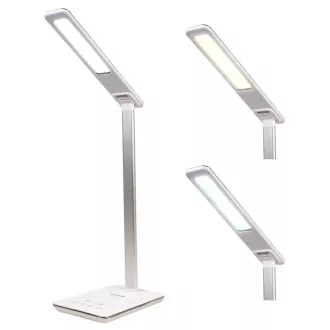 Lampă de masă LED albă Huslog cu încărcător wireless Lampă de masă LED albă Huslog cu încărcător wireless