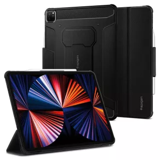 Husă de protecție Spigen Rugged Armor Pro pentru Apple iPad Pro 12,9" 2021 negru Husă de protecție Spigen Rugged Armor Pro pentru Apple iPad Pro 12,9" 2021 negru