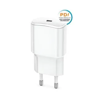Încărcător rapid Forever TC-01 PD 1x USB-C 20W alb Încărcător rapid Forever TC-01 PD 1x USB-C 20W alb