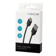 Cablu de date Forever USB/USB-C 1m 1A negru