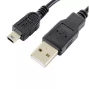 Cablu de date Forever USB/miniUSB 1m 1A negru