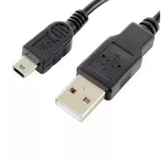 Cablu de date Forever USB/miniUSB 1m 1A negru