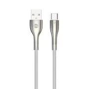 Cablu de date Forever Sleek USB/USB-C 1m 3A alb