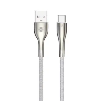 Cablu de date Forever Sleek USB/USB-C 1m 3A alb Cablu de date Forever Sleek USB/USB-C 1m 3A alb