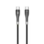 Cablu de date Forever USB-C/USB-C 1m 60W negru