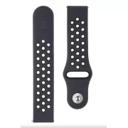 Curea dublă din silicon Tactical 856 20 mm Negru