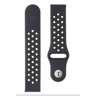 Curea dublă din silicon Tactical 856 20 mm Negru