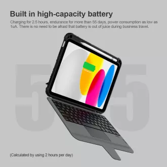 Husă Nillkin Bumper Combo cu tastatură pentru iPad 10.9 2022 neagră