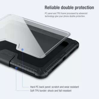 Husă de protecție Nillkin Bumper PRO cu suport pentru iPad 10.9 2022/24/11 2025, neagră