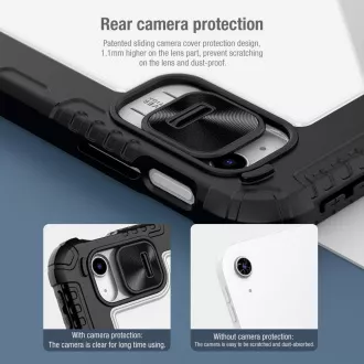 Husă de protecție Nillkin Bumper PRO cu suport pentru iPad 10.9 2022/24/11 2025, neagră