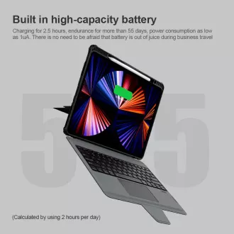 Husă cu tastatură Nillkin Bumper Combo pentru iPad Pro 12.9 2020/2021/2022/ Air 13 2024/2025, neagră Husă cu tastatură Nillkin Bumper Combo pentru iPad Pro 12.9 2020/2021/2022/ Air 13 2024/2025, neagră