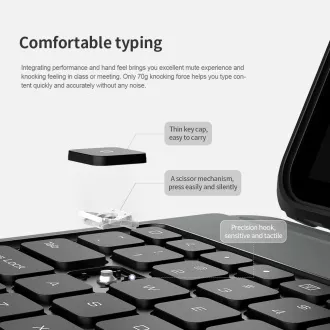Husă cu tastatură Nillkin Bumper Combo pentru iPad Pro 12.9 2020/2021/2022/ Air 13 2024/2025, neagră Husă cu tastatură Nillkin Bumper Combo pentru iPad Pro 12.9 2020/2021/2022/ Air 13 2024/2025, neagră