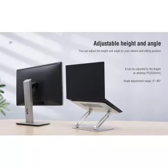 Suport reglabil pentru laptop Nillkin ProDesk, gri