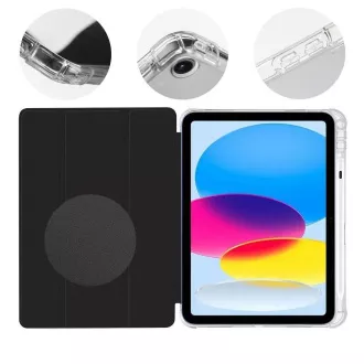 Husă OBAL:ME MistyTab pentru iPad 10.9 2022/11 2025, neagră