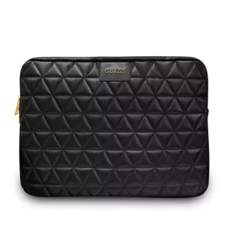 Husă matlasată Guess pentru caiet 13" neagră