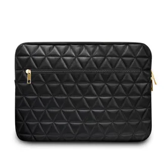 Husă matlasată Guess pentru caiet 13" neagră Husă matlasată Guess pentru caiet 13" neagră