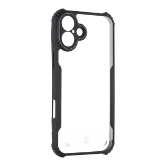 Husă tactică Quantum Stealth pentru Apple iPhone 16 Plus transparentă/neagră