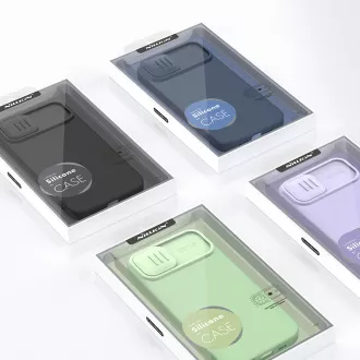 Husă Nillkin CamShield Silky magnetică din silicon pentru Apple iPhone 14 Negru Husă Nillkin CamShield Silky magnetică din silicon pentru Apple iPhone 14 Negru