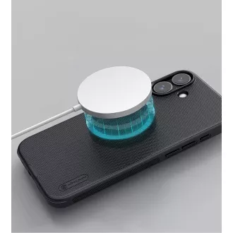 Husă din spate magnetică Nillkin Super Frosted PRO pentru Apple iPhone 16 Negru
