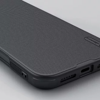 Husă din spate magnetică Nillkin Super Frosted PRO pentru Apple iPhone 16 Negru