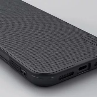 Husa din spate Nillkin Super Frosted PRO pentru Apple iPhone 16 Negru