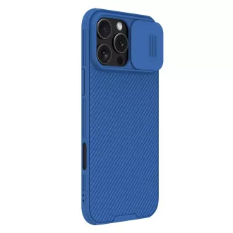 Husă din spate magnetică Nillkin CamShield PRO pentru Apple iPhone 16 Pro Max Blue Husă din spate magnetică Nillkin CamShield PRO pentru Apple iPhone 16 Pro Max Blue
