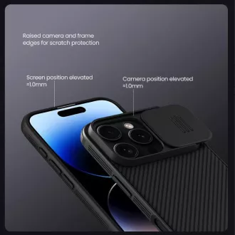 Husă din spate magnetică Nillkin CamShield PRO pentru Apple iPhone 16 Negru Husă din spate magnetică Nillkin CamShield PRO pentru Apple iPhone 16 Negru