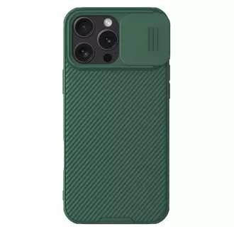 Husă din spate Nillkin CamShield PRO pentru Apple iPhone 16 Pro Max Verde închis Husă din spate Nillkin CamShield PRO pentru Apple iPhone 16 Pro Max Verde închis