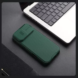 Husă din spate Nillkin CamShield PRO pentru Apple iPhone 16 Pro Max Verde închis Husă din spate Nillkin CamShield PRO pentru Apple iPhone 16 Pro Max Verde închis