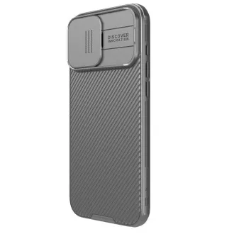 Husa din spate Nillkin CamShield PRO pentru Apple iPhone 16 Pro Max, gri titan
