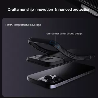 Husa din spate Nillkin CamShield PRO pentru Apple iPhone 16 Pro Max, gri titan
