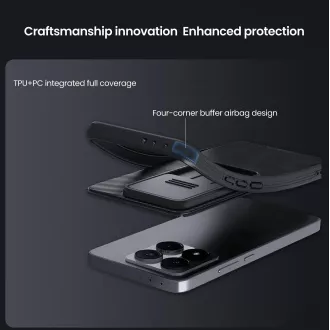 Husa din spate Nillkin CamShield PRO pentru Xiaomi 14T Negru Husa din spate Nillkin CamShield PRO pentru Xiaomi 14T Negru