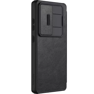 Carcasă Nillkin Qin Book PRO pentru Samsung Galaxy S25 Ultra, neagră