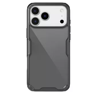 Carcasă Nillkin Nature TPU PRO pentru Apple iPhone 17 Pro, neagră transparentă