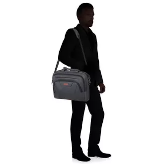 Geantă laptop American Tourister AT WORK 15.6" Negru/Portocaliu