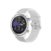 CARNEO Queen HR+/44 mm/argintiu/bandă sport/alb
