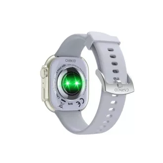 CARNEO Zephyr Ultra mini HR+/Argintiu/Curea Sport/Albastru-Gri