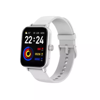 CARNEO Versa HR+/Silver/Sport Band/Alb