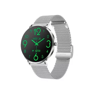 CARNEO Phoenix HR+ a doua generație/41 mm/argintiu/bandă elegantă/argintiu
