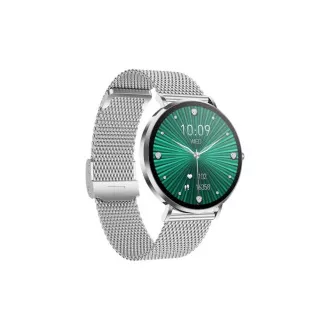 CARNEO Phoenix HR+ a doua generație/41 mm/argintiu/bandă elegantă/argintiu