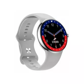 CARNEO Matrixx HR /45mm/argintiu/banda sport/argintiu