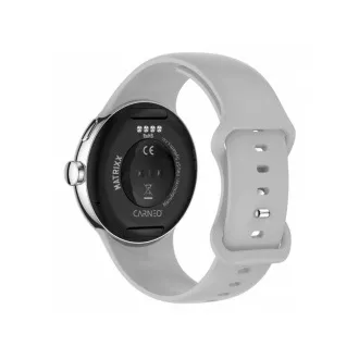 CARNEO Matrixx HR /45mm/argintiu/banda sport/argintiu