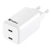 Încărcător Sandberg AC Dual USB-C PD65W EU