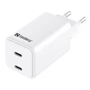 Încărcător Sandberg AC Dual USB-C PD65W EU